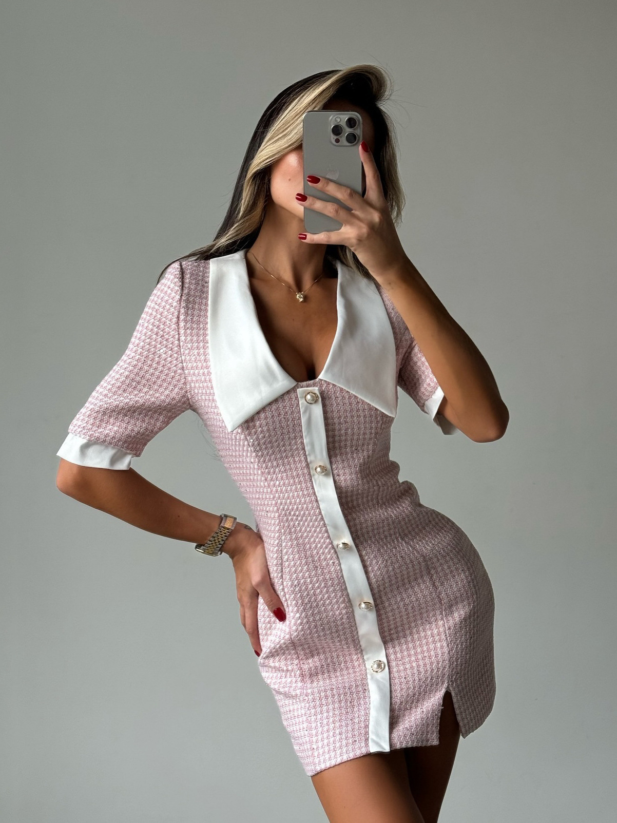 Chic Knit Bodycon Dress with a Touch of Xialu Style