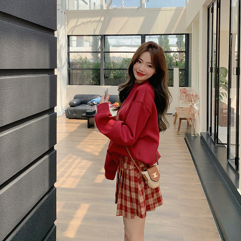 Classic Plaid Pleated Skirt