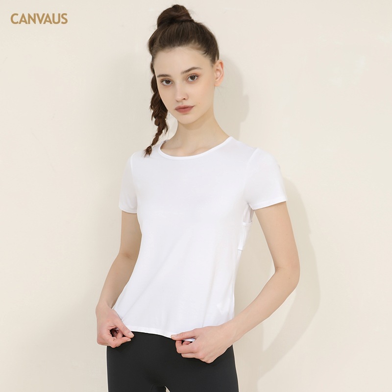 Women's Basic Round - Neck Short - Sleeve T - Shirt