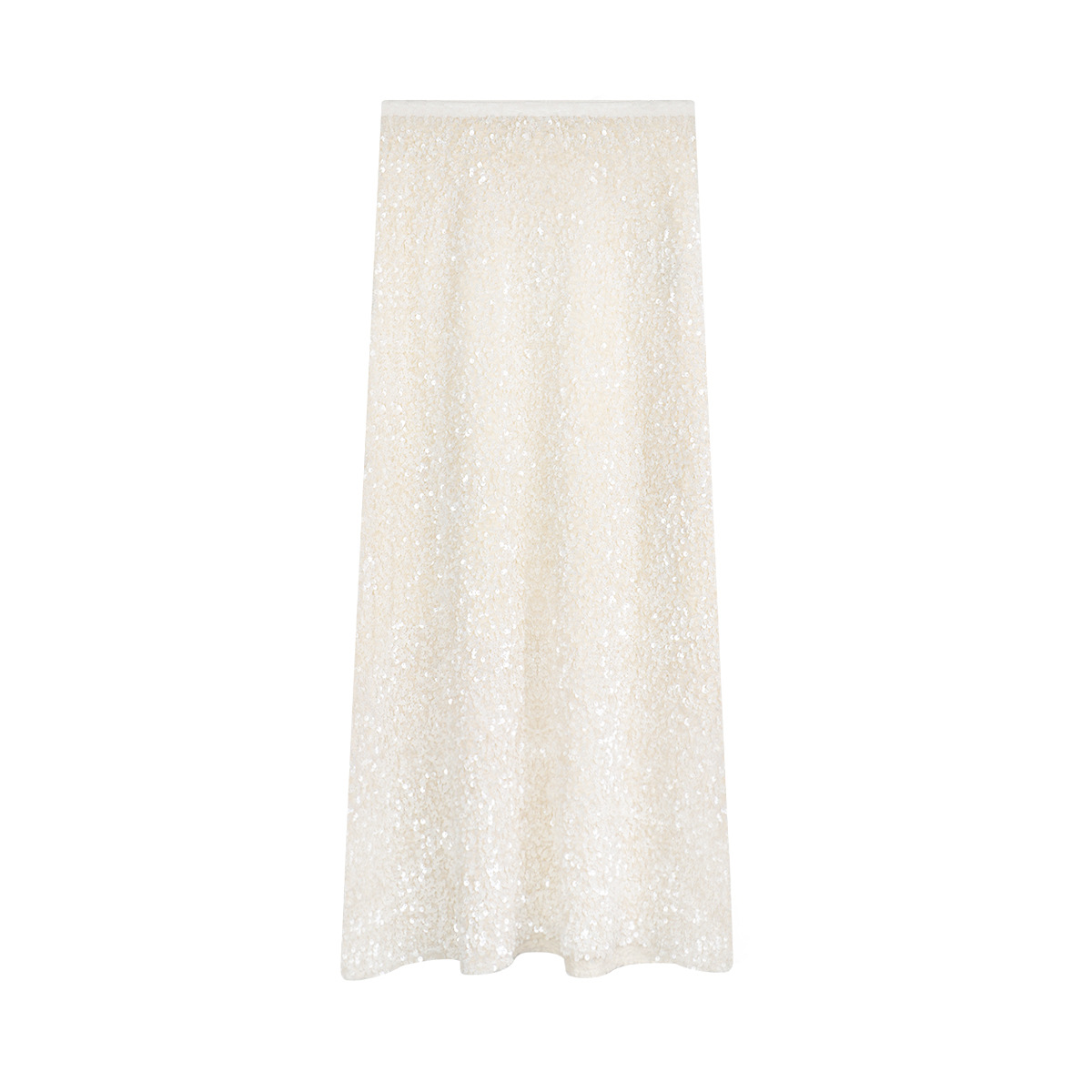 Elegant Sequined Maxi Skirt - Versatile Sparkling Hemline