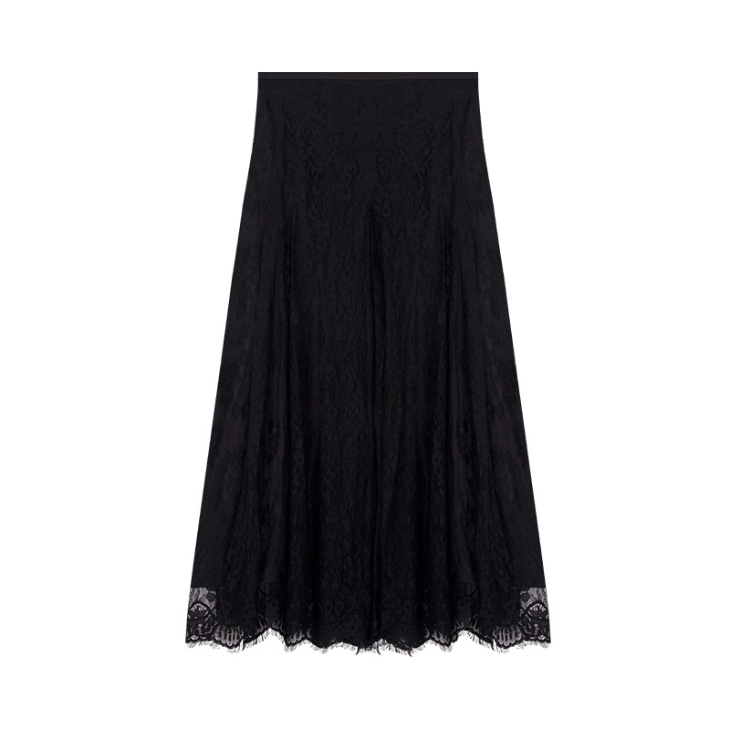 Elegant Lace Midi Skirt - Versatile Style