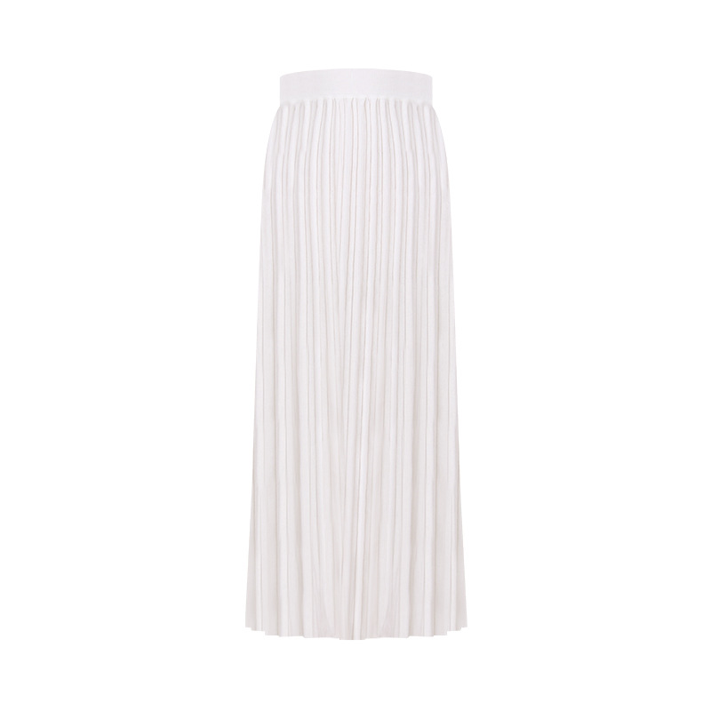 Elegant Pleated Long Skirt - Versatile Feminine Style