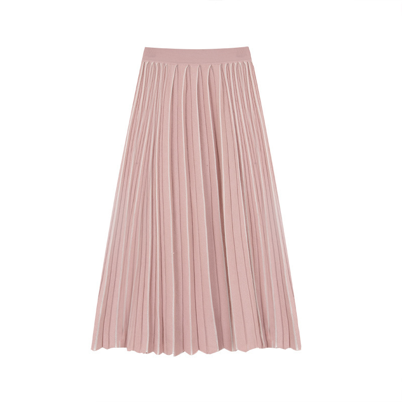 Elegant Pleated Long Skirt - Versatile Feminine Style