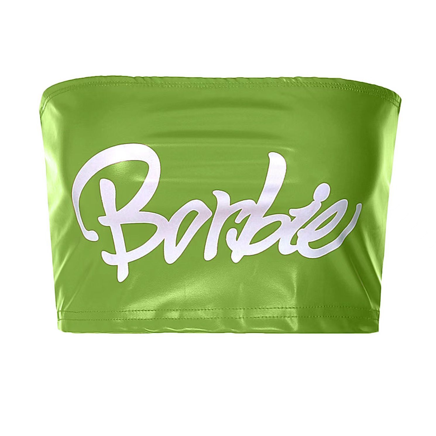 PU Printed Sexy Chest Hugging Vest - Fashionable and Alluring Top for Women