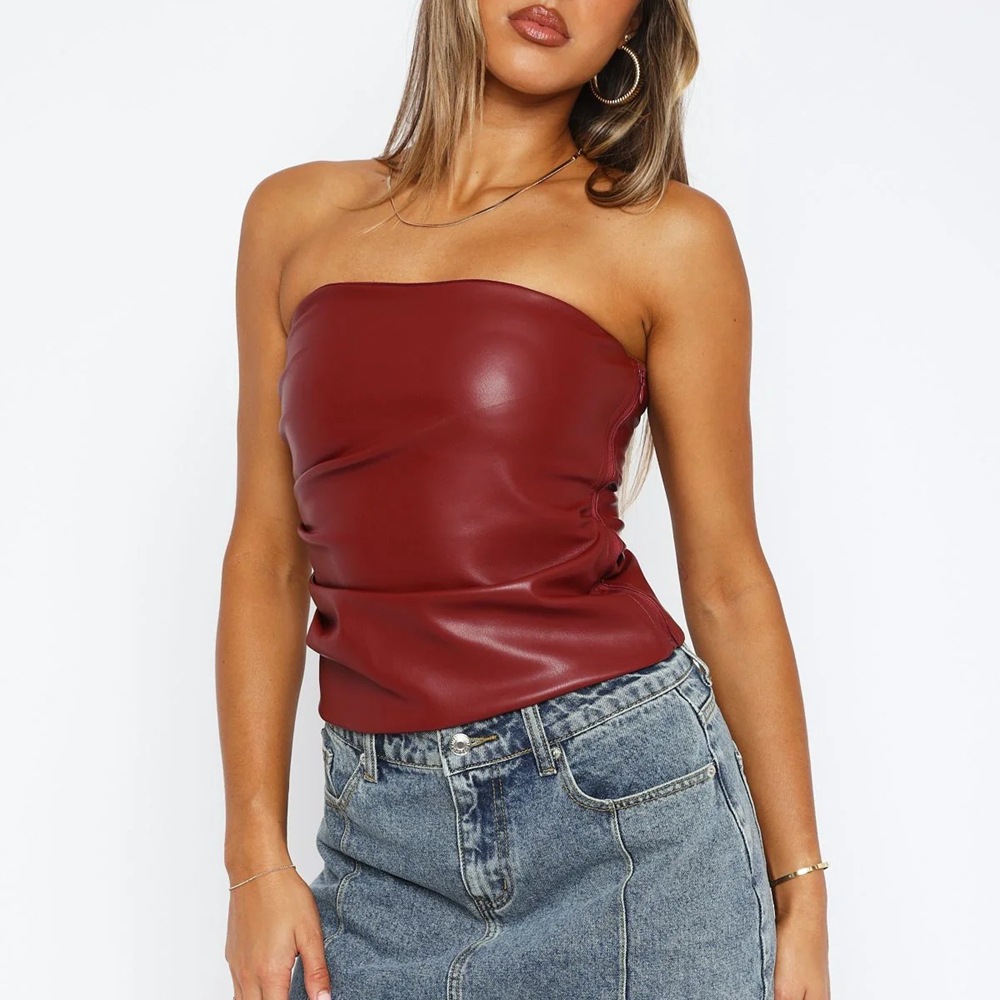 Trendy Women's Chest Wrapped Top Backless Solid Color Versatile - Stylish and Sexy Blouse for Women 02
