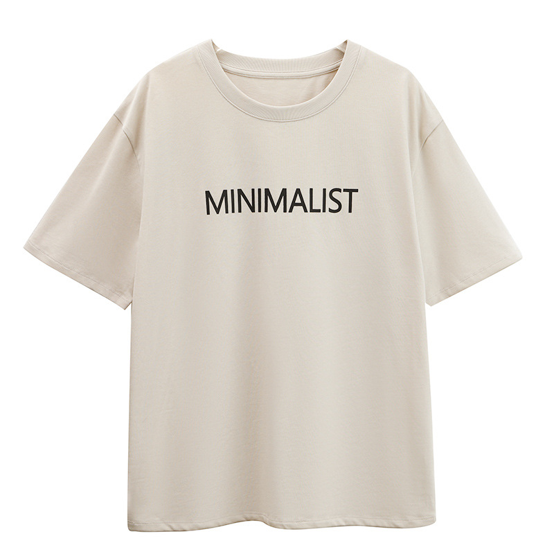 Minimalist Graphic Tee - Classic Crew Neck Style 01