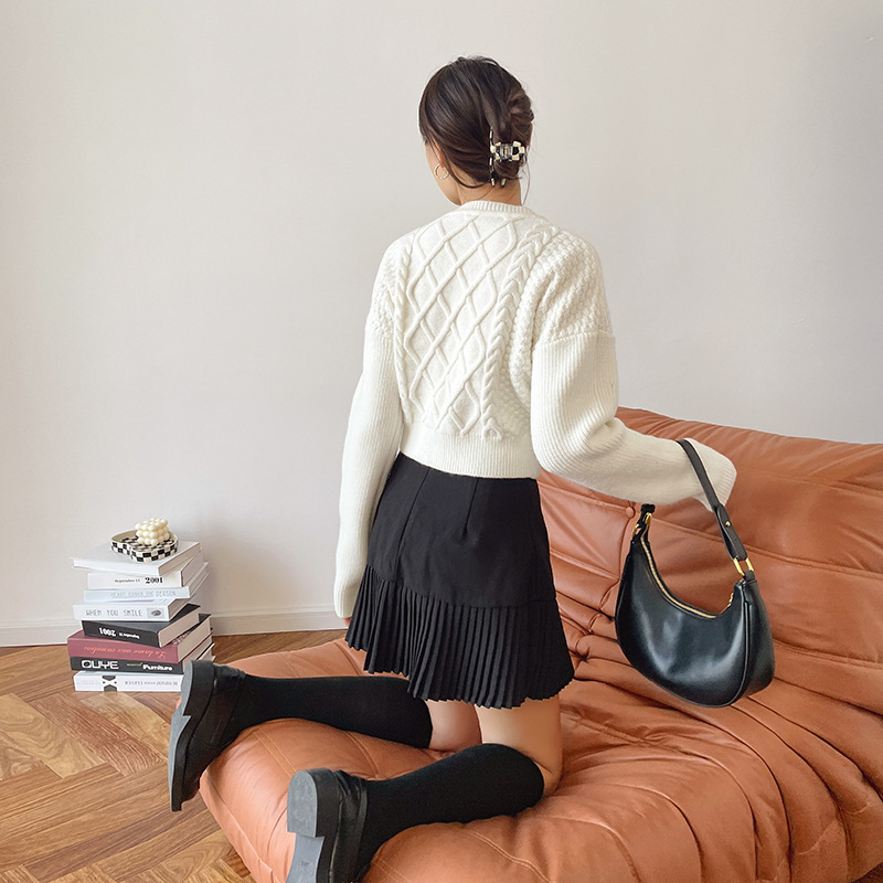 Women's A-Line Pleated Mini Skirt