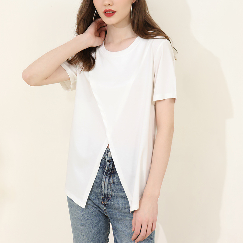 Women's Trendy Asymmetric Cut T-Shirt