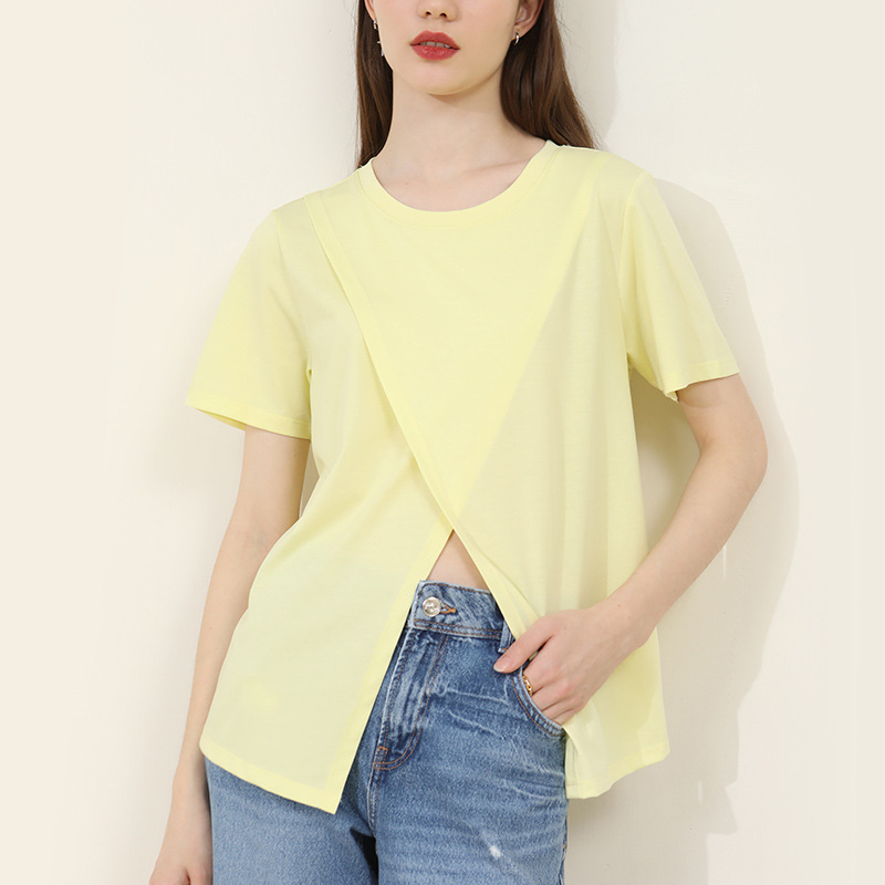 Women's Trendy Asymmetric Cut T-Shirt 02
