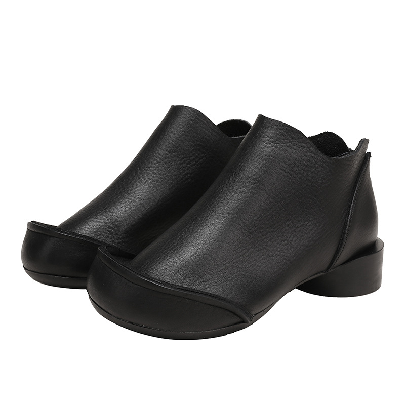 Retro Chunky Heel Soft - Sole Single Boot