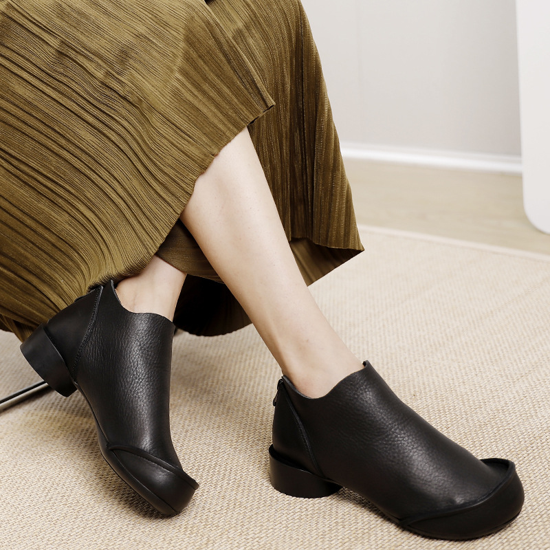 Retro Chunky Heel Soft - Sole Single Boot