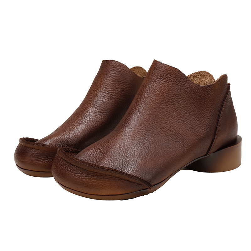 Retro Chunky Heel Soft - Sole Single Boot