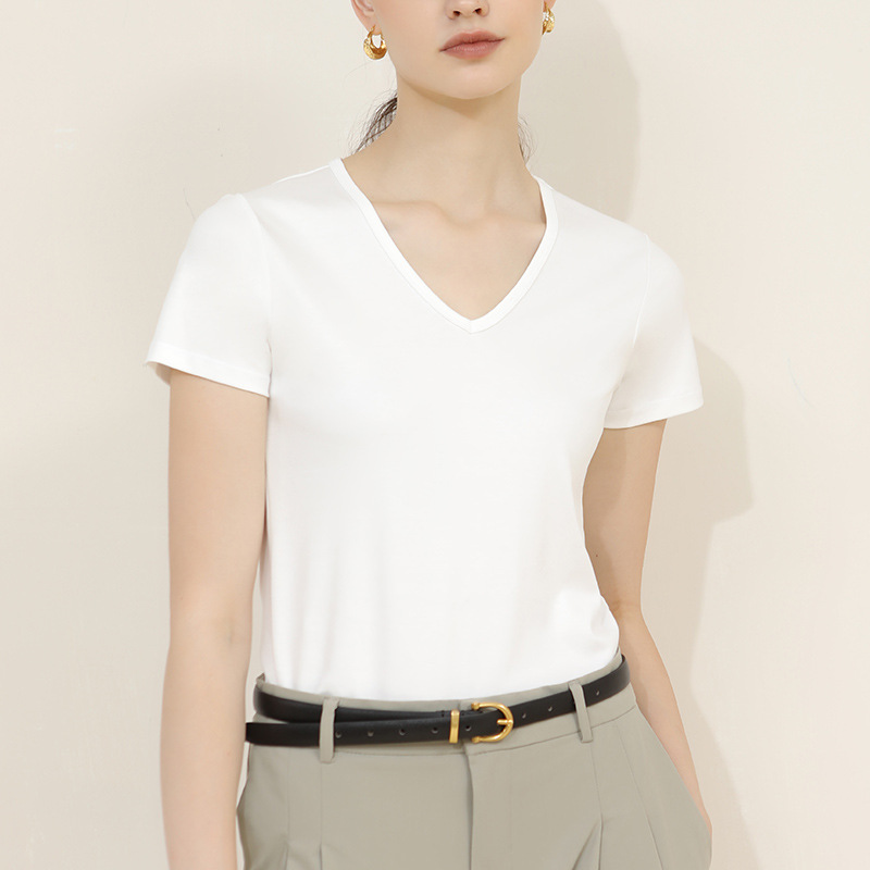 Elegant V-Neck T-Shirt