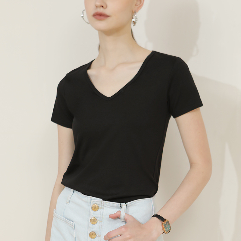 Elegant V-Neck T-Shirt