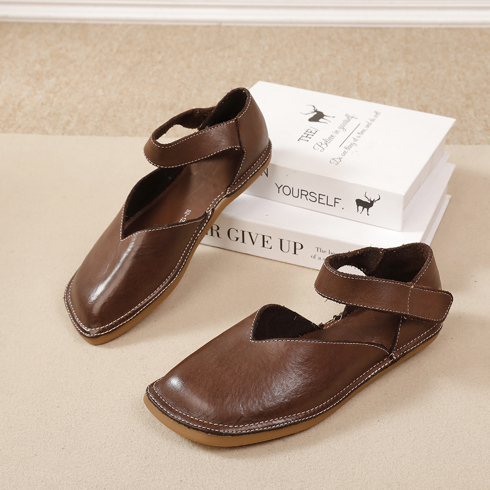 Leather Soft-Top Shoes - Comfortable Casual Women's Footwear